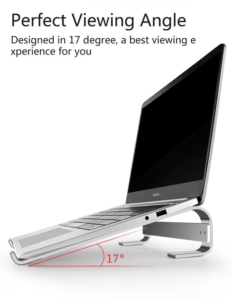 Refroidissement du support d'ordinateur portable, support de conférence  portable rotatif en alliage d'aluminium support d'ordinateur portable