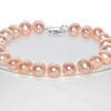 Amadova, bracelet en perles naturelles d’eau douce fermoir en argent 925 pour femme.