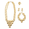 Bijoux, ensemble de bijoux or plaqués pour femme.