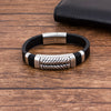 Amadova-Bijou bracelet en cuir, anti allergique pour homme et femme